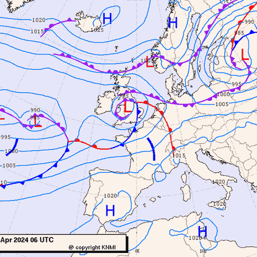 Previsioni meteo per mercoledì 3, giovedì 4, venerdì 5 (aprile)