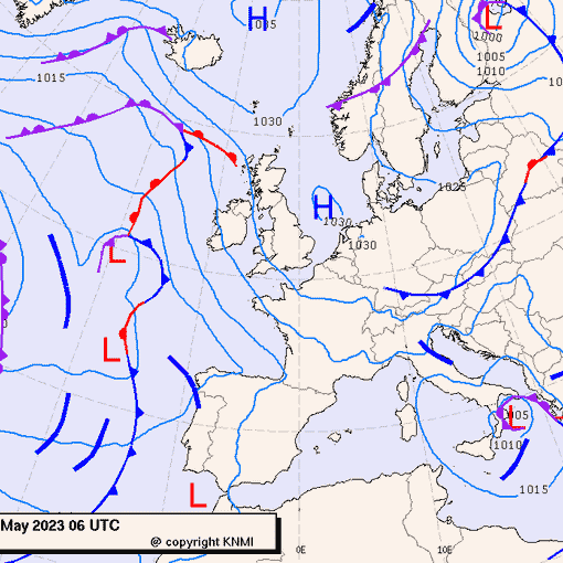 Previsioni meteo per mercoledì 3, giovedì 4, venerdì 5 (maggio)
