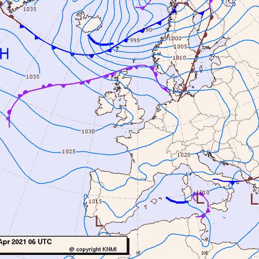 Previsioni meteo per domenica 4, lunedì 5, martedì 6 (aprile)