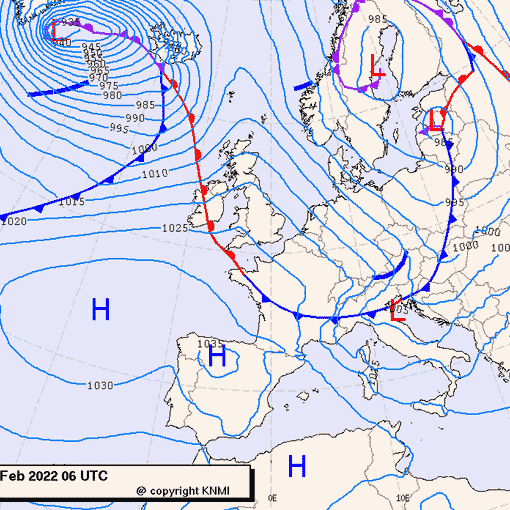 Previsioni meteo per lunedì 7, martedì 8, mercoledì 9 (febbraio)