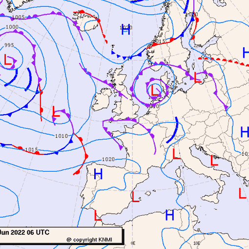 Previsioni meteo per martedì 7, mercoledì 8, giovedì 9 (giugno)