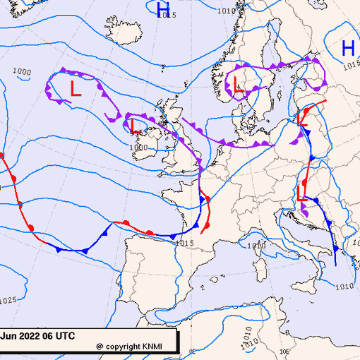 Previsioni meteo per mercoledì 8, giovedì 9, venerdì 10 (giugno)