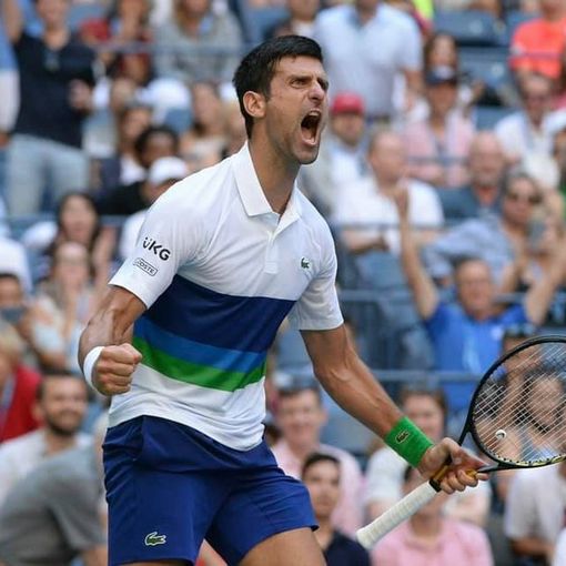Novak Djokovic in una foto tratta dalla sua pagina Facebook