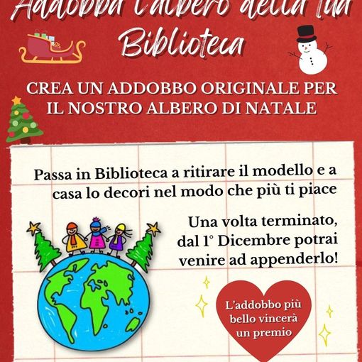 Vigevano, iniziativa per i bambini: &quot;Addobba l’albero di natale della tua biblioteca&quot;