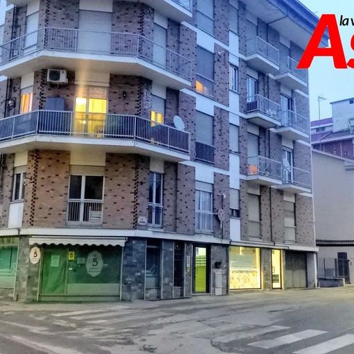 Il palazzo al civico 21 di via Zangrandi ad Asti, dove si trova l'appartamento in cui si è verificata la tragedia - Ph. Efrem Zanchettin - Merfephoto