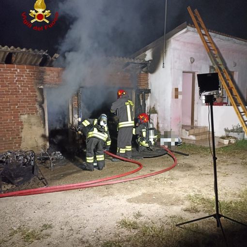 Palestro: fiamme in abitazione, intervengono i Vigili del fuoco