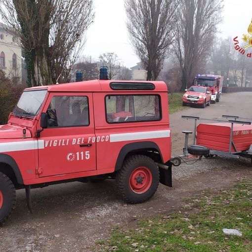 Vigevano: Vigili del fuoco impegnati nella ricerca della donna scomparsa