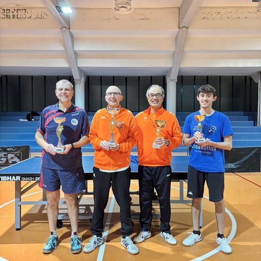 Tennistavolo: torneo provinciale, piazza d’onore per Sebastiano Tuccitto e Marco Sigurtà nelle rispettive categorie