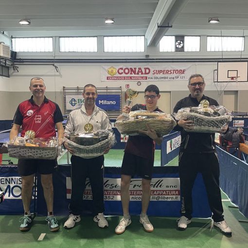Tennistavolo, Sebastiano Tuccitto ad un passo dal trionfo. Nel torneo provinciale è secondo