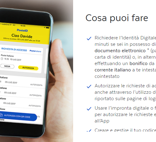 Poste Italiane: si arriscono le modalità per ottenere Spid da casa