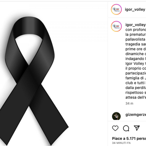 Morte Ituma: Igor Volley, profondo dolore per la tragica scomparsa di Julia