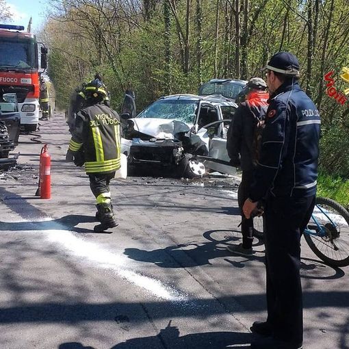 La foto del tragico schianto avvenuto a Somma Lombardo