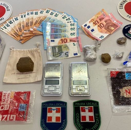 Operazione antidroga congiunta della Polizia Locale di Novara e Trecate: arrestati due minorenni per spaccio