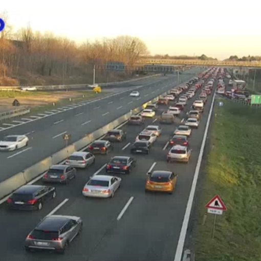 Le code per l'incidente viste dalla telecamere di Autostrade per l'Italia