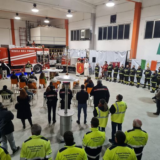 FOTO. Mede: I Vigili del fuoco hanno celebrato Santa Barbara, 162 gli interventi nel 2023