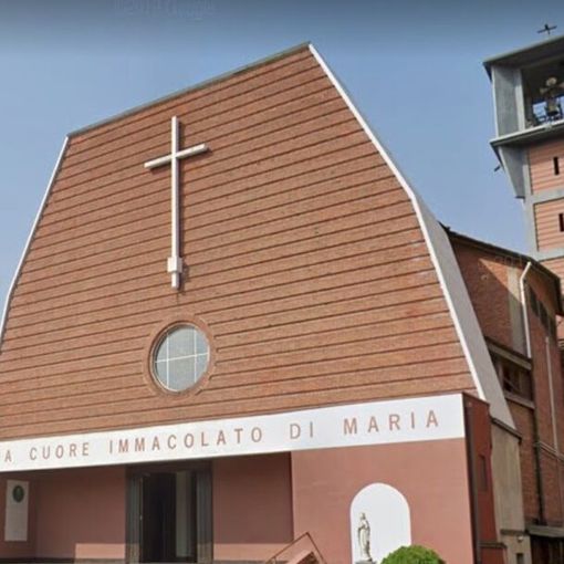La chiesa della Madonna Pellegrina a Vigevano dove si è consumata la tragedia