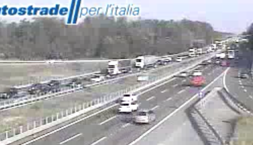 Le code viste dalla webcam di Autostrade per l'Italia