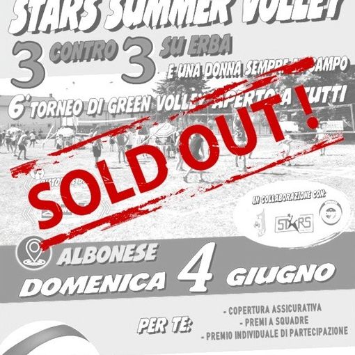 Albonese: tutto esaurito per lo Stars Summer Volley 2023