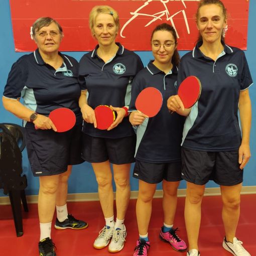 Tennistavolo, la squadra rosa del TT Vigevano Sport protagonista in serie D