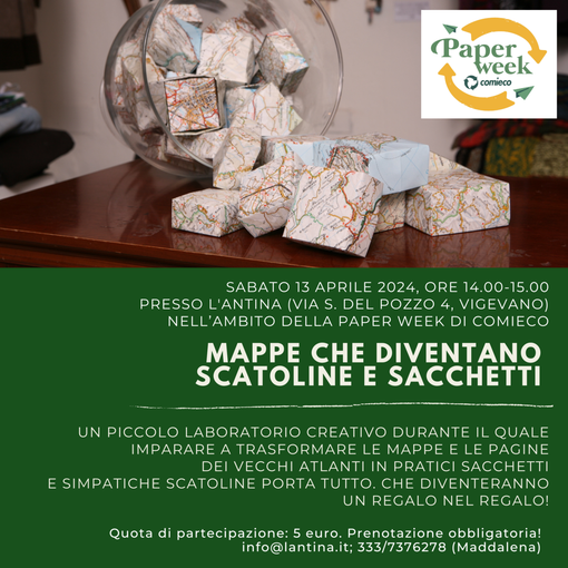 Vigevano: anche L’Antina tra i protagonisti della Paper Week di Comieco