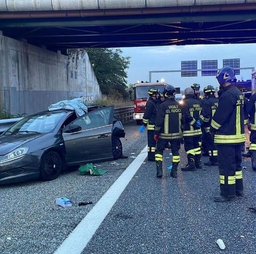 Gravissimo incidente in autostrada: al lavoro i mezzi di soccorso vercellesi
