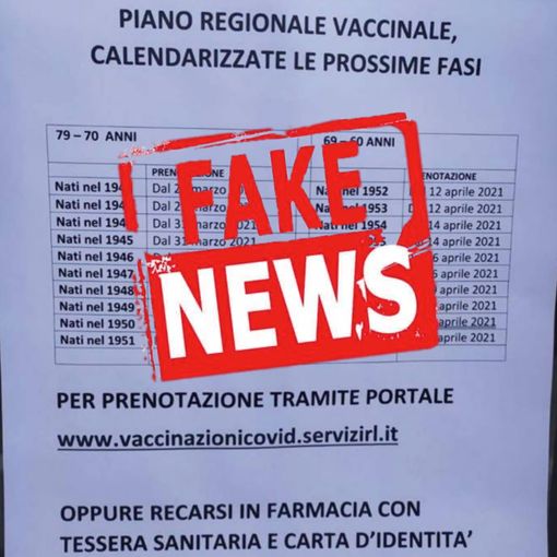 Regione Lombardia: prenotazioni per vaccini a 60-79enni? Fake news