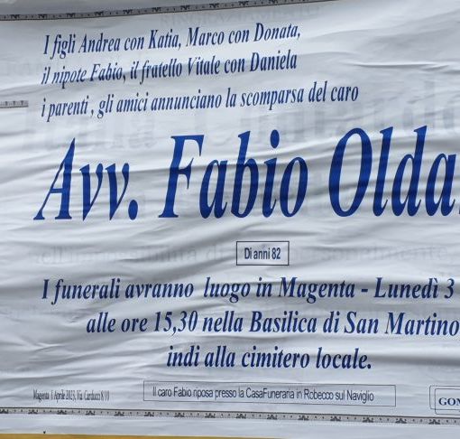 Ci lascia Fabio Oldani di Magenta, l’Avvocato mite che spesso assisteva i poveri e faceva l’organista alla Basilica di San Martino