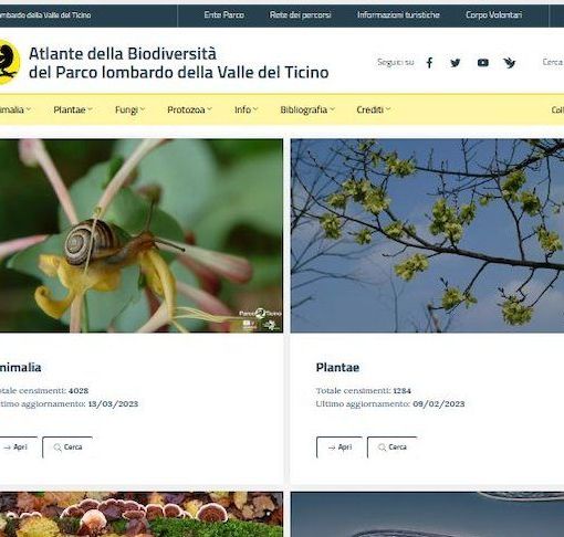 Parco del Ticino, ecco il primo portale (italiano) sulla biodiversità