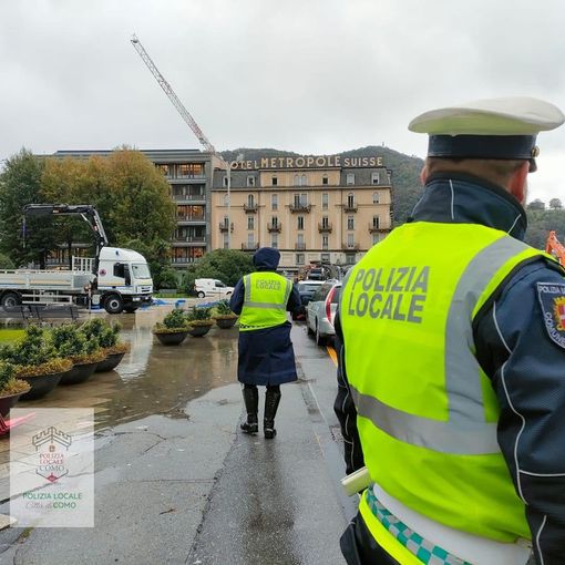Esonda anche il lago di Como: 180 interventi dei vigili del fuoco in Lombardia