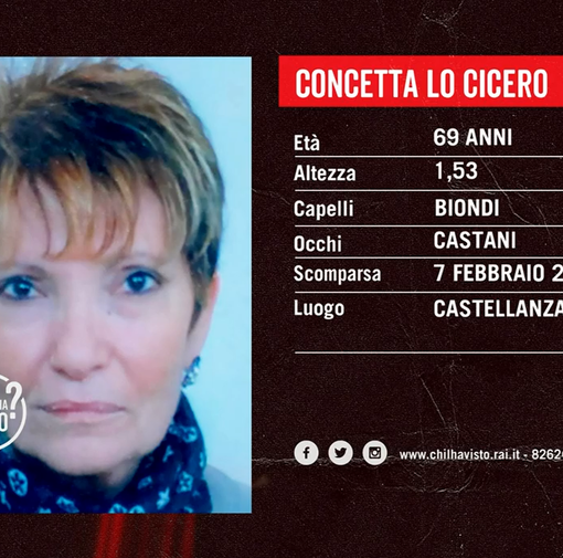L’appello a “Chi l’ha visto?” per ritrovare Concetta Lo Cicero