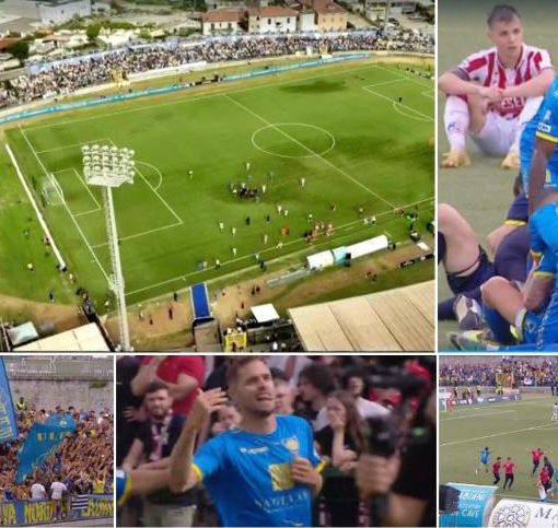 Carrarese dura come il marmo: vola in serie B dopo 76 anni e fa la storia