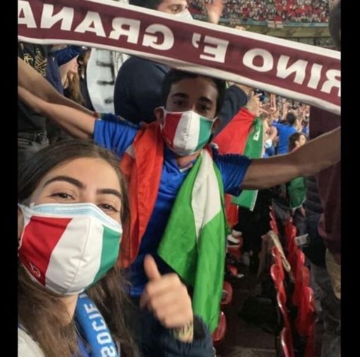 Francesca Pinto ed Edoardo Fiora domenica alla finale, e prima ancora nella partita contro la Spagna