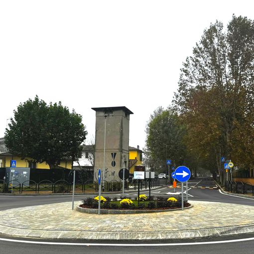 Dorno, inaugurata rotatoria di piazza Curti, Ruggero Invernizzi (FI): “Realizzata un’opera strategica per la sicurezza della città”