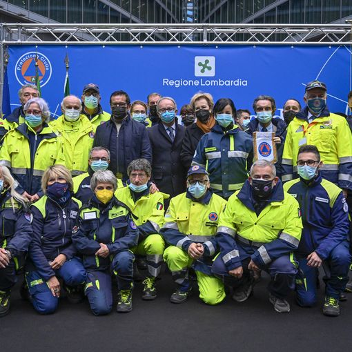 Pavia: Protezione Civile, Regione Lombardia ringrazia e premia i 15.000 volontari che hanno reso il loro prezioso servizio nell'emergenza Covid
