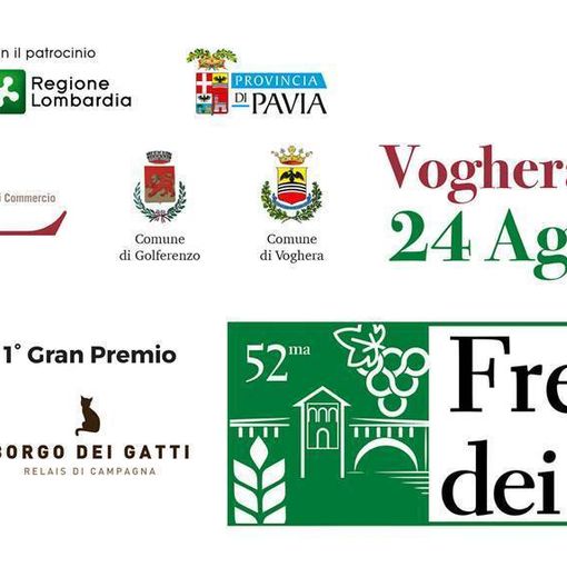 Freccia dei Vini il 24 agosto, da Voghera a Golferenzo