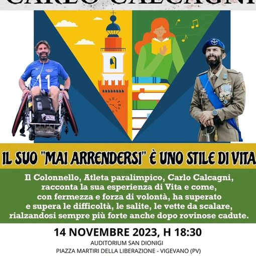 Il Rotary Club Vigevano Mortara presenta l’incontro con Carlo Calcagni, colonnello del ruolo d’onore dell’esercito italiano
