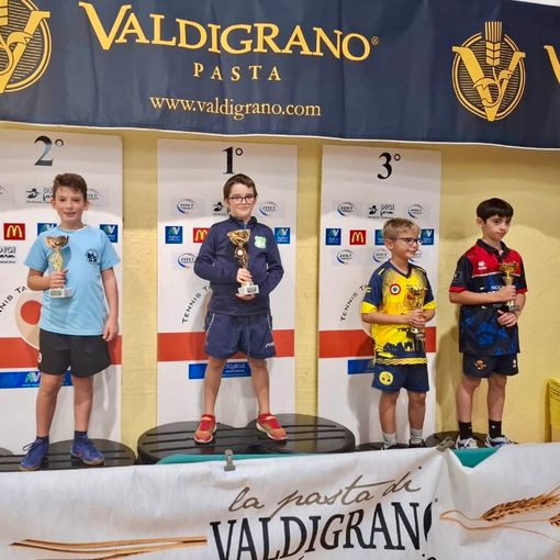 Tennistavolo, torneo regionale giovanile: nell’U11 piazza d’onore per Nicolò Favini