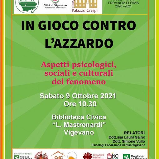 Vigevano: &quot;In gioco contro l'azzardo&quot;, progetto Caritas per sensibilizzare alla prevenzione delle ludopatie