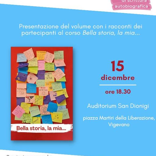 Vigevano: &quot;Bella storia, la mia...&quot;, laboratorio di scrittura autobiografica