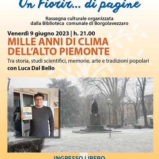 “Un fiorir...di pagine”: ultimo appuntamento della rassegna a Borgolavezzaro