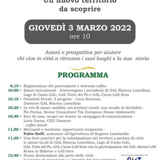 Un nuovo territorio nel segno del turismo di prossimità: a Milano l’evento su risultati e prospettive del progetto “Orizzonti Rurali”
