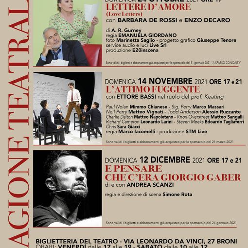 Broni: presentata la stagione teatrale del Carbonetti