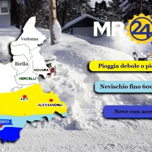 Allerta arancione e valanghe per Piemonte e Novarese