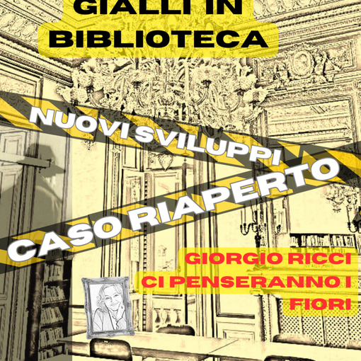 Vigevano, &quot;Gialli in biblioteca&quot; in ricordo di Bianca Garavelli: Giorgio Ricci presenta &quot;Ci penseranno i fiori&quot;