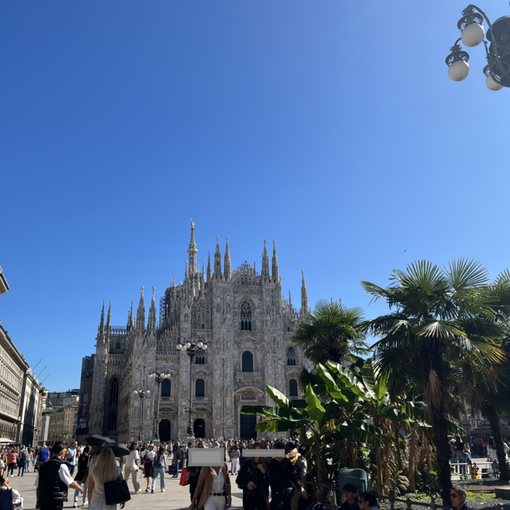 Com'era piazza Duomo: il paesaggio ora diventa alpino