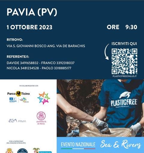 Pavia: domani in azione i volontari Plastic Free nell’evento nazionale ‘Sea &amp; Rivers’