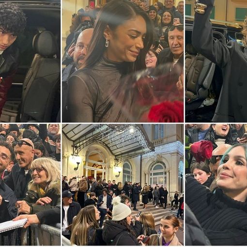 Sarà Sanremo, fuori dal Casinò il primo assaggio di Festival: ovazioni per Elodie, Tony Effe, Giorgia e Achille Lauro