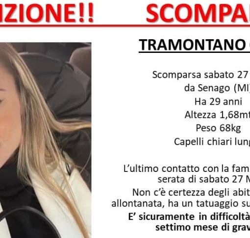 Scomparsa da Senago, Giulia ragazza 29enne