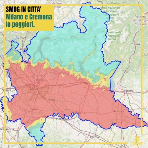 La classifica lombarda...dello smog: le peggiori sono Milano e Cremona