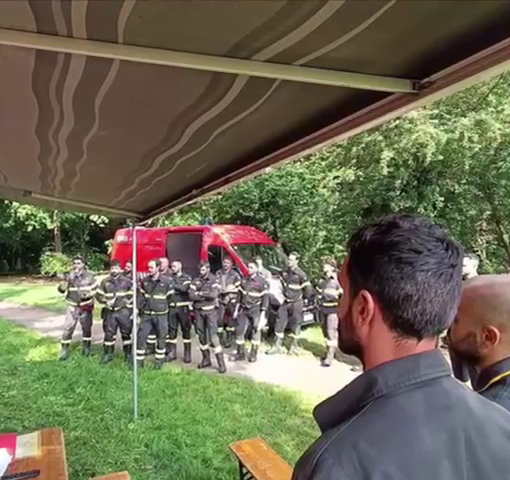 Pavia: I Vigili del fuoco impegnati nell'addestramento TAS (topografia applicata al soccorso) al parco della Vernavola